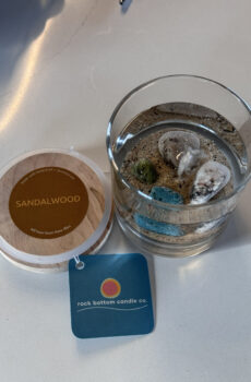 Sandalwood Rock Candle